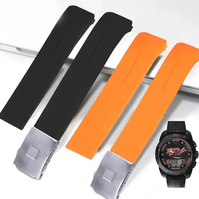 Cinturino In Silicone Per Tissot 1853 Tengzhi T-Touch Originale T013 Cinturino In Gomma Muslimat'S Bracciale Accessori 20Mm 21Mm