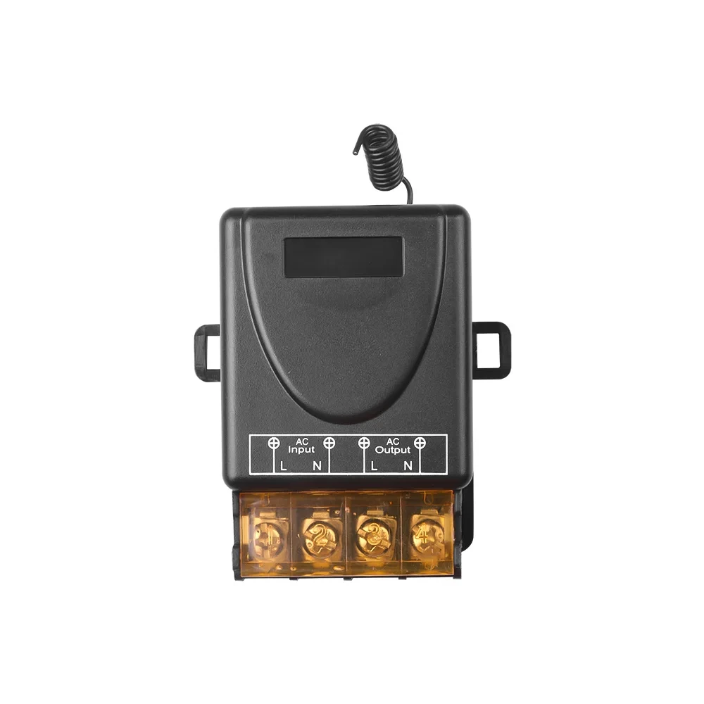 433Mhz Wireless Remote Control Switch AC 110V 220V 30A Relay 1CH Receiver Controller and 2botton RF 433 Mhz Transmitter