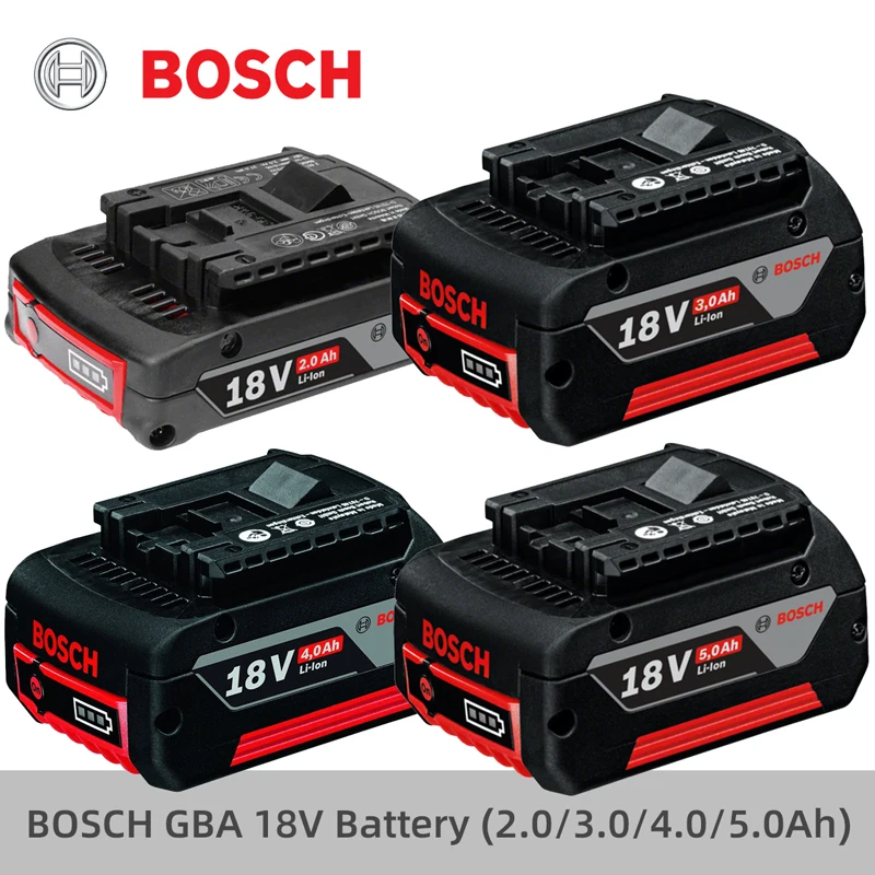 Bosch Professional GBA 18V Battery 5.0AH Lithium Battery Bosch 18V Charger  GAL 1880CV For BOSCH Professional 18V Power Tools - AliExpress