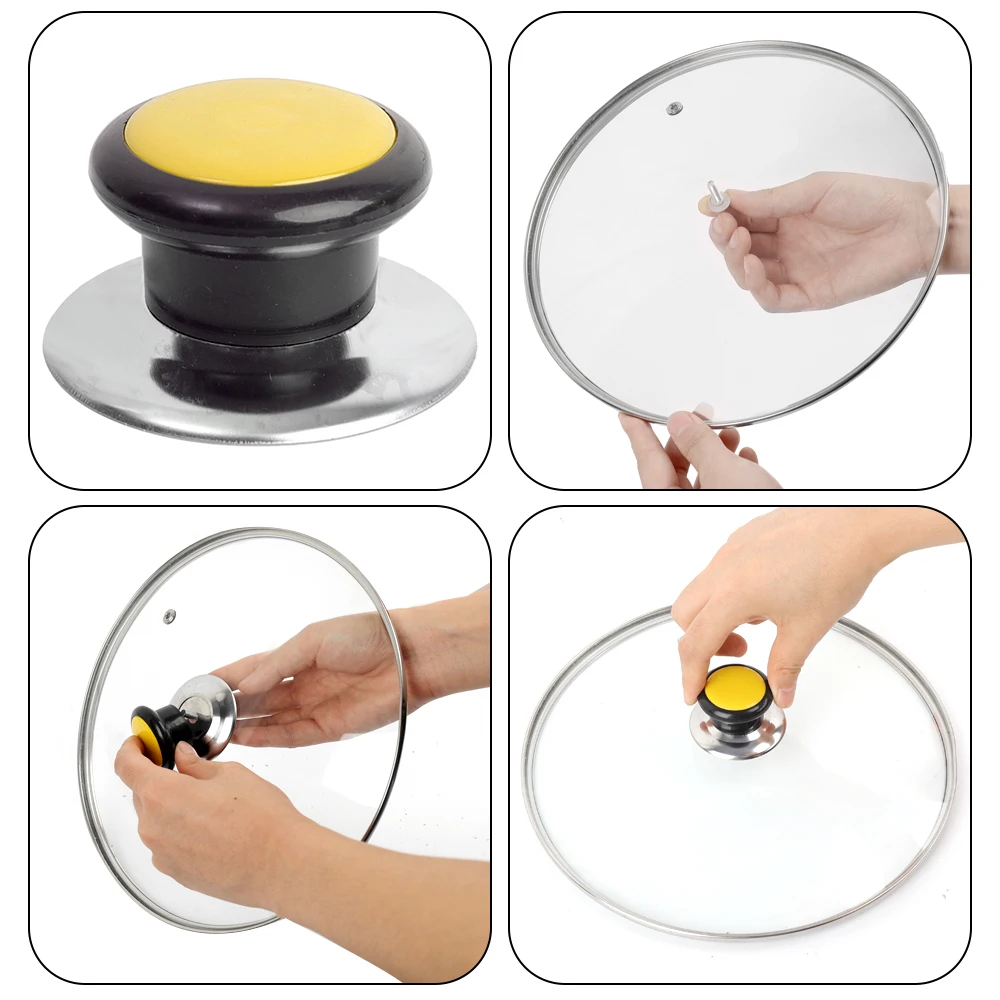 1-3pcs Universal Pot Lid Knobs for Tempered Glass Pan Handle Grip Knob Lid Holding Tops Replacements Kitchen Cookware Kit pot lid knob