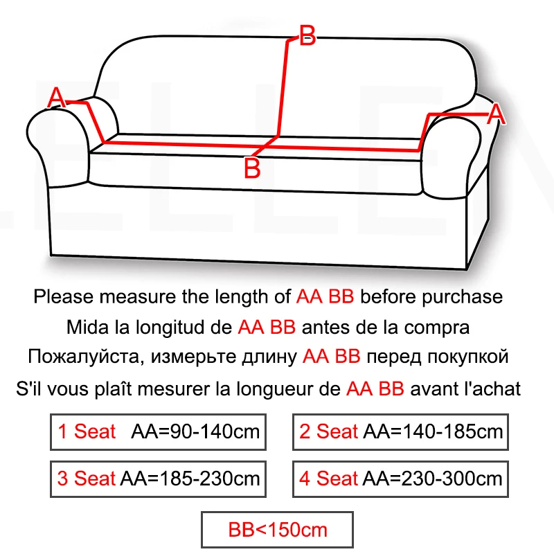 Velvet Sofa Cover Thicken Elastic 1/2/3/4 Seaters Sofa Covers Velvet Plush L Shaped Corner Sofa Protector For Living Room Hotel 2