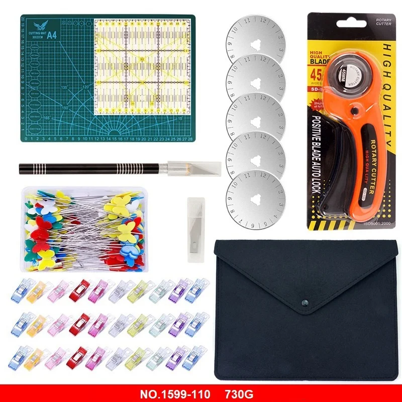 

Rotary cutter tools set kit cutting knife clothing sewing hand mat board carving combination set