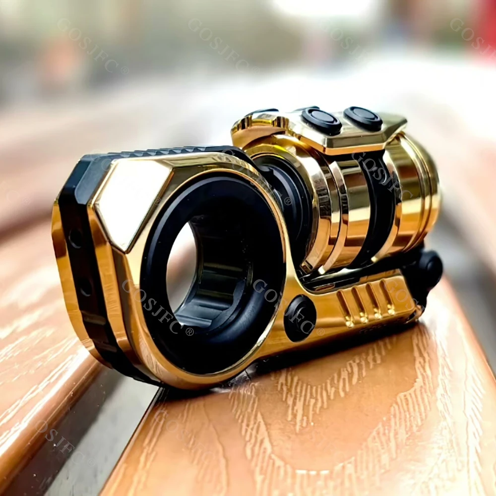 GoBiggeR チタン鋼製 ゴールデン シニアン フィジェットスライダー 多