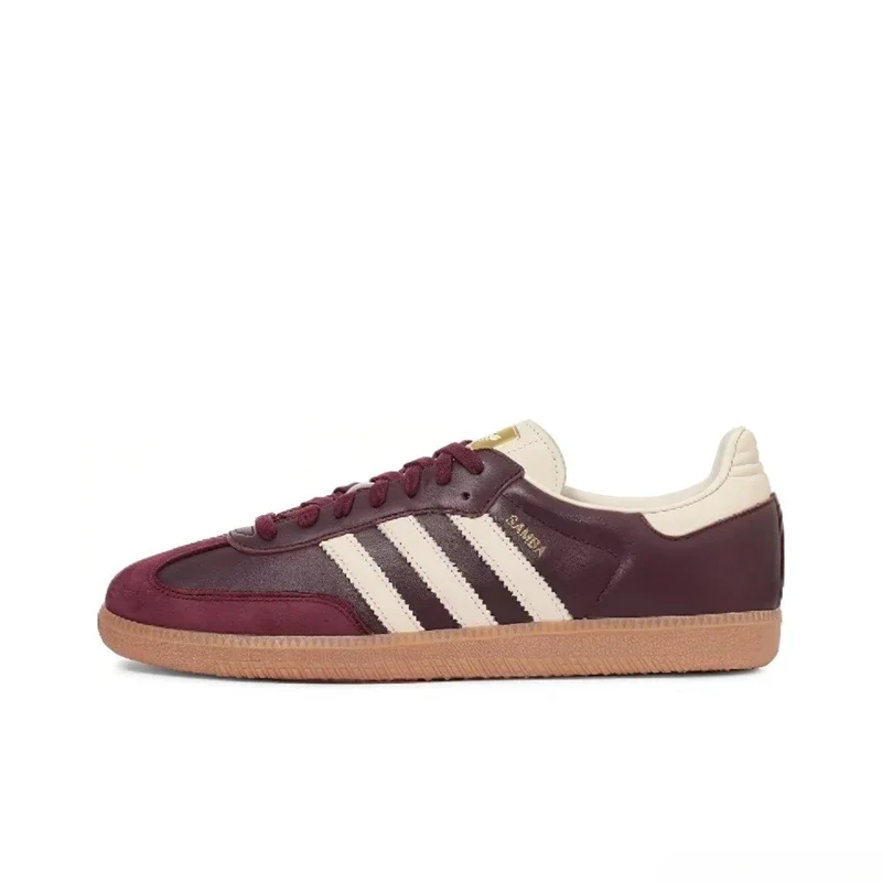 Adidas Originals SAMBA OG Women's Low-top Sneakers Board Shoes Non-slip Wear Resistant Chestnut