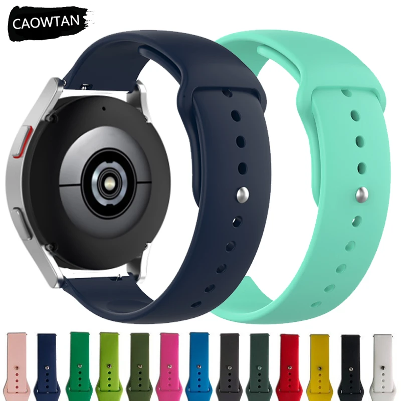 Pasek 20Mm Do Samsung Galaxy Watch 4 5 44Mm 46Mm/42Mm/Active 2 Seeing S3 Silikonowa Bransoletka 22Mm Dla Huawei Watch Gt 2E/Pro/3 Band