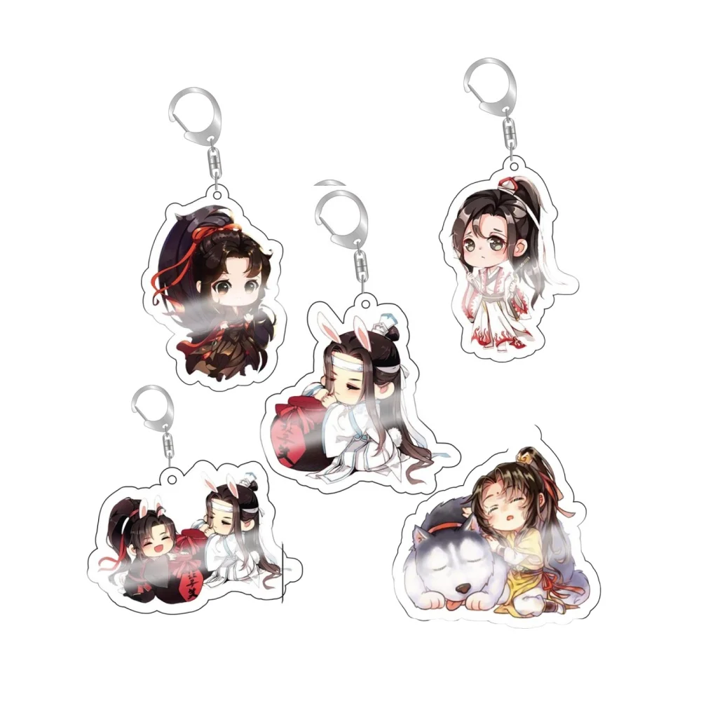 6cm Anime Mo Dao zu Shi der dämonischen Kultivierung Acryl Schlüssel bund Cosplay Figur Schmuck Fans Geschenk Acryl Schlüssel anhänger