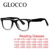 Brand Classic Men's Anti Blue Light Reading Glasses Vintage Rivets Gradient Square Eyewear Frame Computer Optical Eyeglasses +3 1
