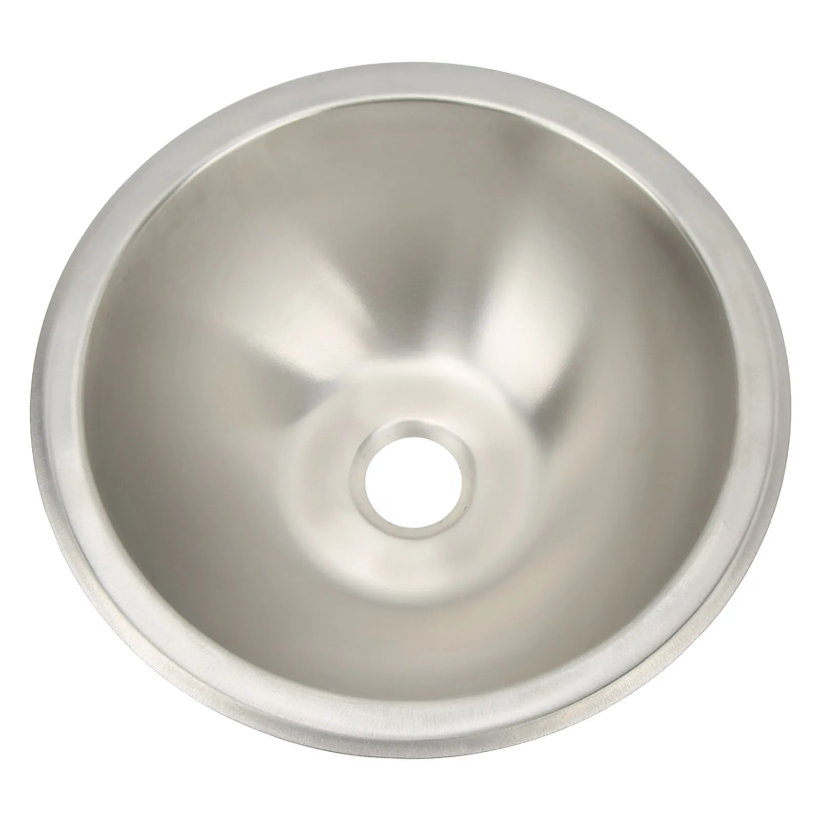 RV Sink RV Motorhome Camper Smoothing Sink 304 Stainless Steel Wiredrawing Smoothing Space Saving Round Rv Sink For Rv Yachts Boat