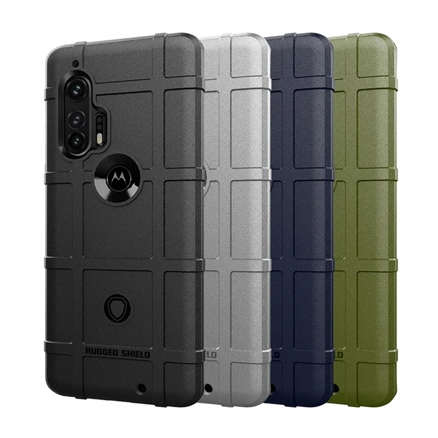 Armor Shield Anti-Knock Protection Matte Back Cover - Rubber Phone Case