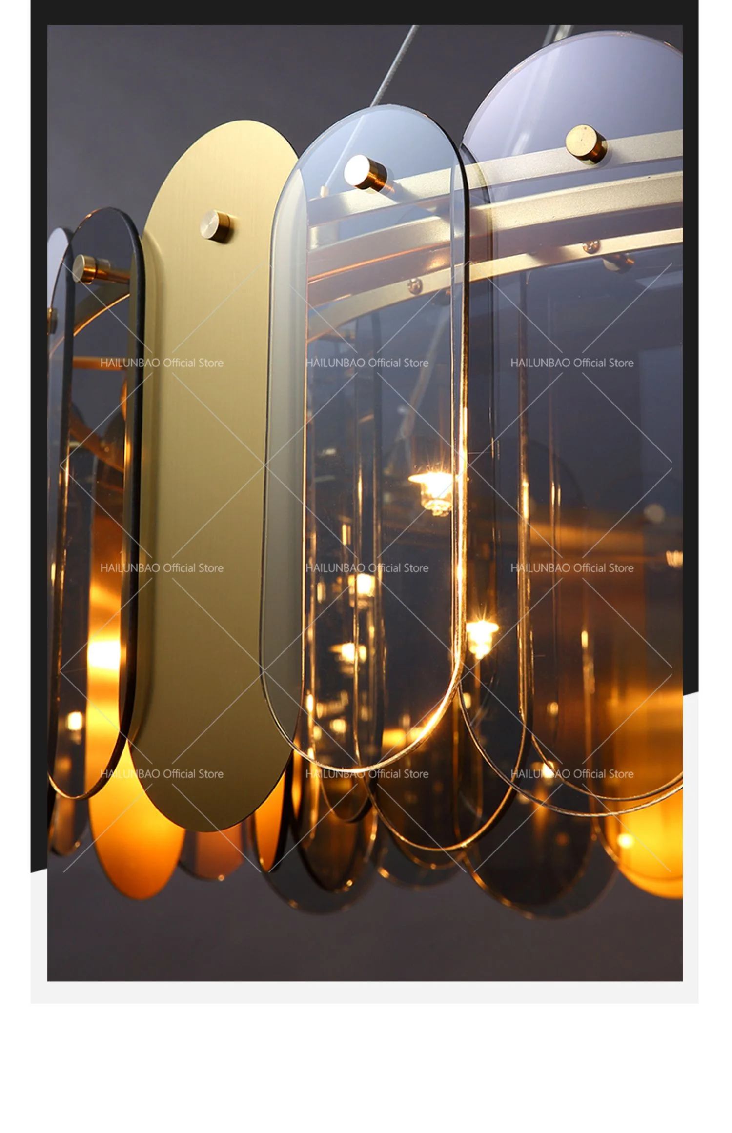 Description Picture 4 of itemLight Luxury Chandelier Postmodern Living Room Lights LED Diningroom Bedroom Lights Clothing Store Lamps Nordic Simple Household