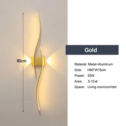 Contemporary Indoor LED Wall Sconces for Bedroom and Corridor Lighting (Netural Light)