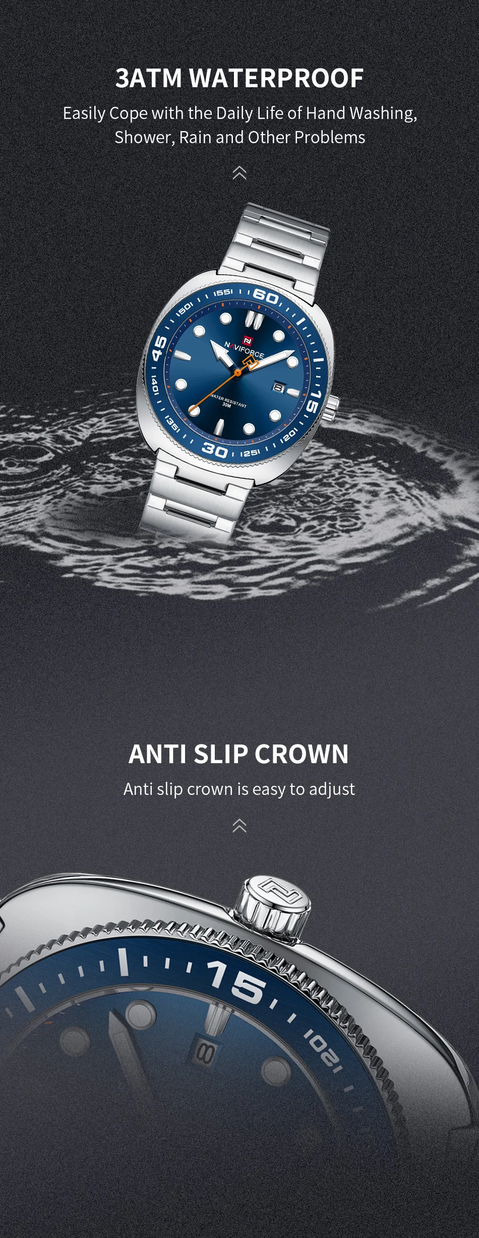 NAVIFORCE NF9250 Men's Watch description image 9