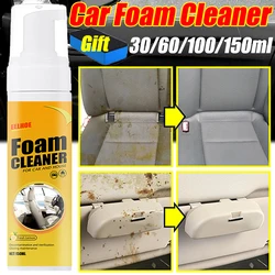 30/60100/150ml Car Interior Leather Seat Panel Foam Cleaner Kit Multi-Purpose Anti-aging Car Cleaning Foam Spray Car Accessories