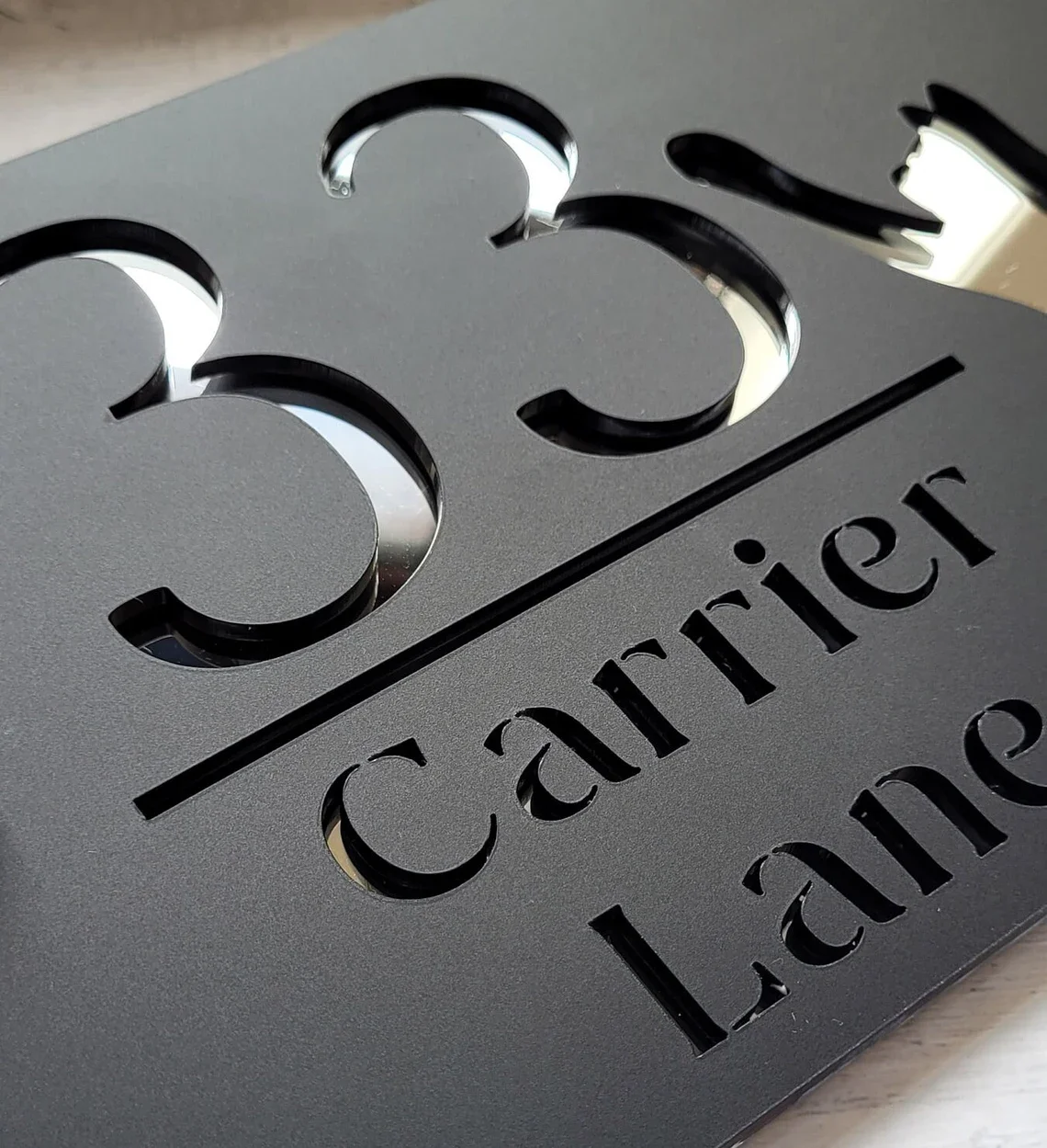 Personalised Wall Address House Number Sign Acrylic Pet Plaques Outdoor Family Name Address Cat/Dog Door Sign house number signs door signs house wall plaques