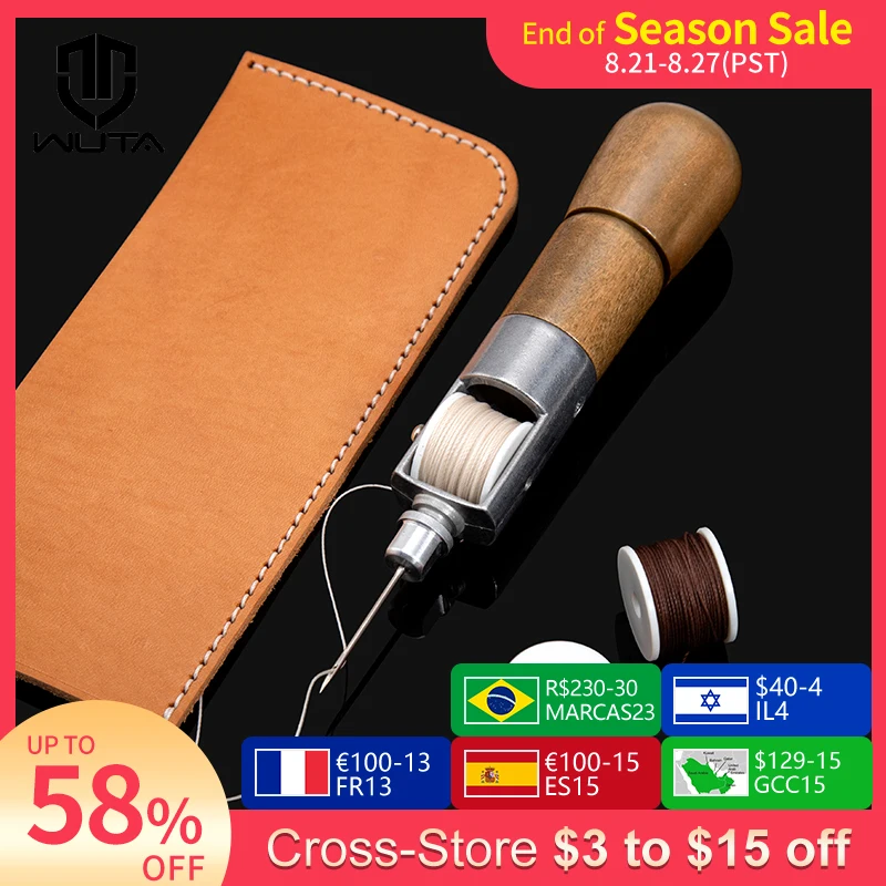 WUTA Leder Polierer Aus Ebenholz - 3-teiliges Set Für Lederarbeiten