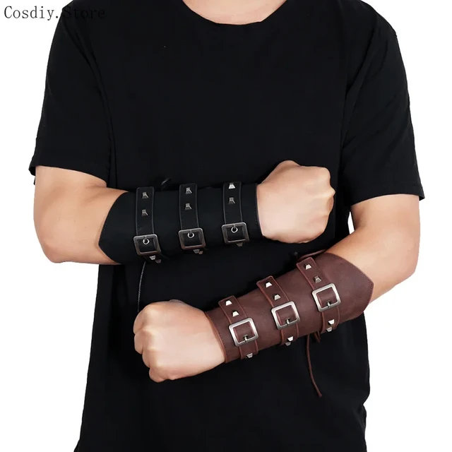 Leather Bracers, Viking Bracers, Leather Gauntlets, Arm Bracers, Leather  Arm Bracers, Medieval Bracers -  Canada