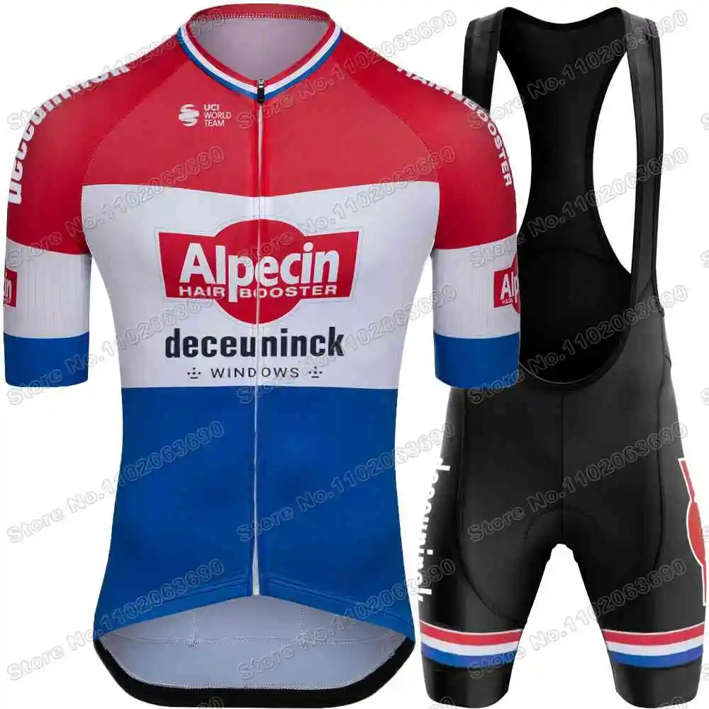 2025 Alpecin Deceuninck Cycling Jersey Set World Champion Mathieu van der Poel Cycling Clothing Men Road bike Shirt Bib Shorts 6