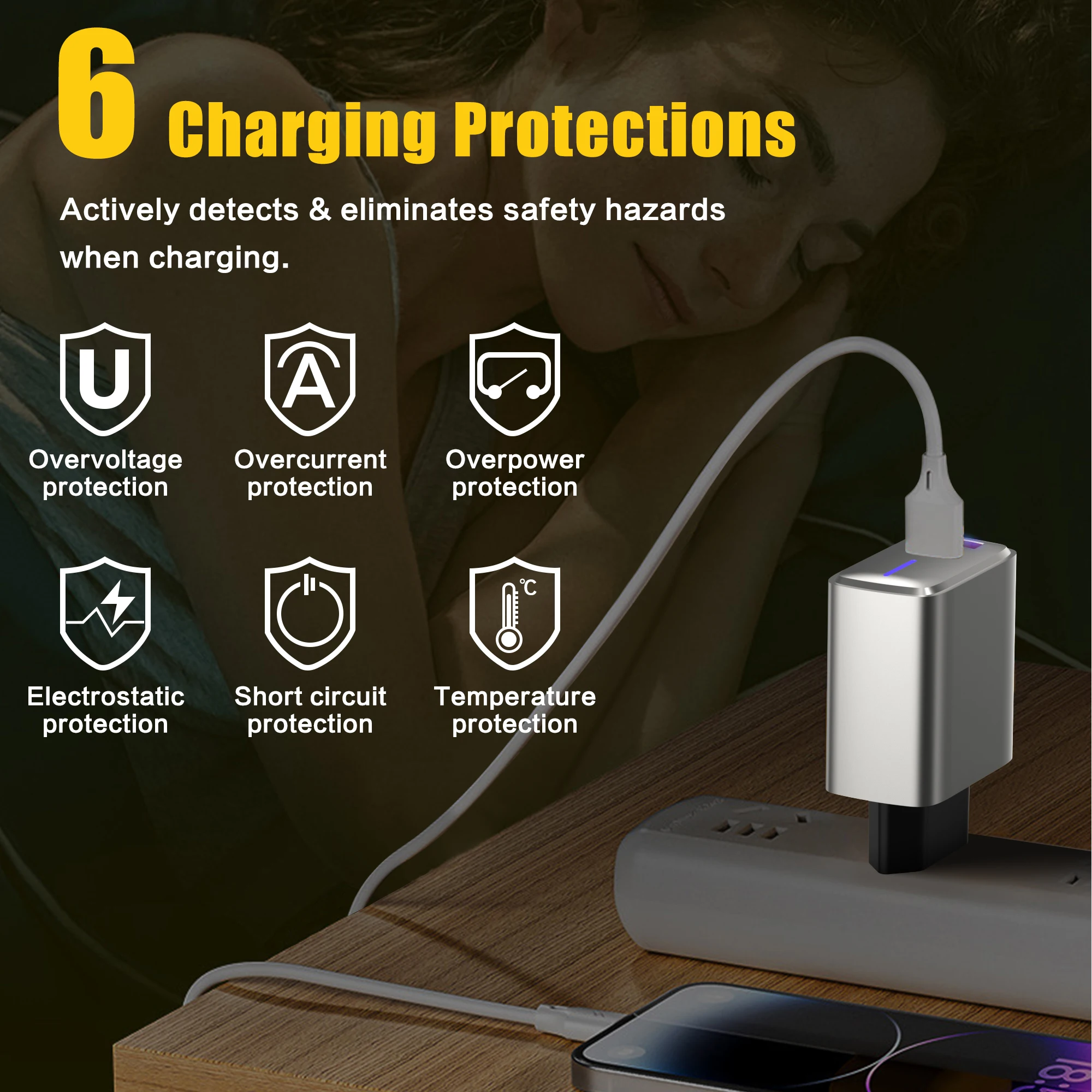 20W PD Fast Charging USB Type C Charger Quick Charge QC3.0 Wall for Phone Adapter For iPhone 15 14 13 12 11 Xiaomi USB C Charger