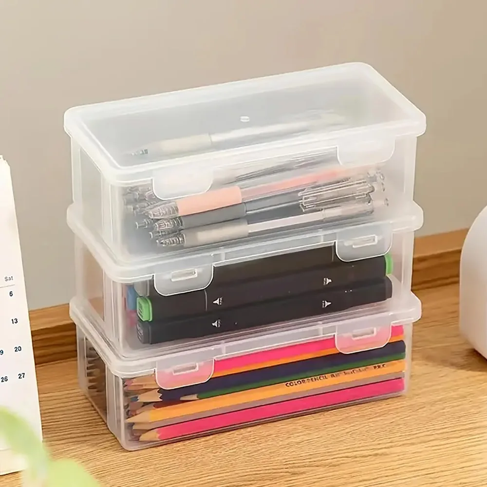 Pencil Cases LOLEDE Pencil Cases Useful School Supplies Kawaii Stationery Organizer Bag Astethic Holster DIY Office Pen Box Kits Sacs Pen Box