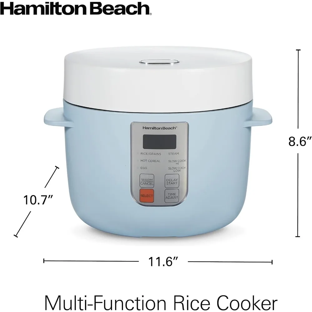 Hamilton Beach 37524 Digital Programmable Rice Cooker & Food Steamer, with  Slow Hard-Boiled Egg Functions, with Steam - AliExpress