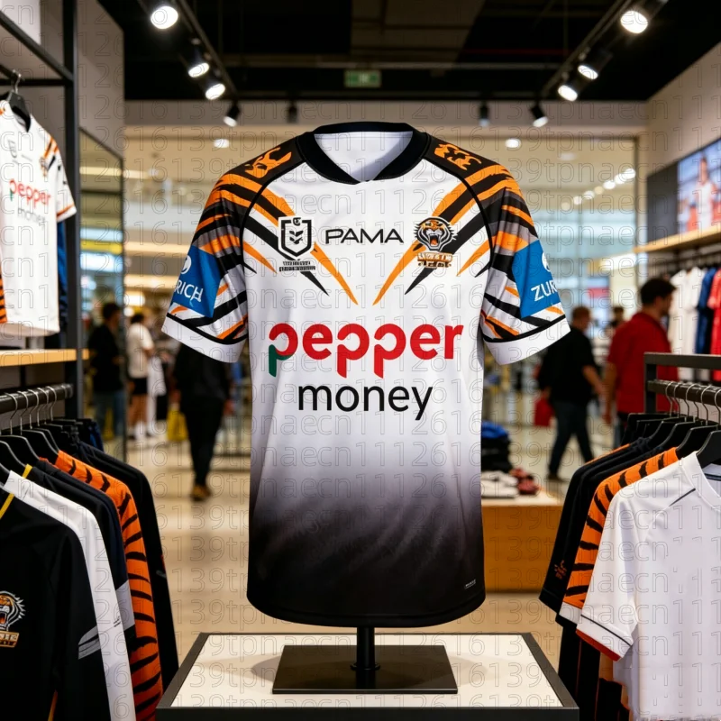 2026 Neu eingetroffen: Australisches Wests Tigers 2026 Herren-Heimtrikot Y2K Uniform Top Kurzarm-Trikot für Familie und Kinder