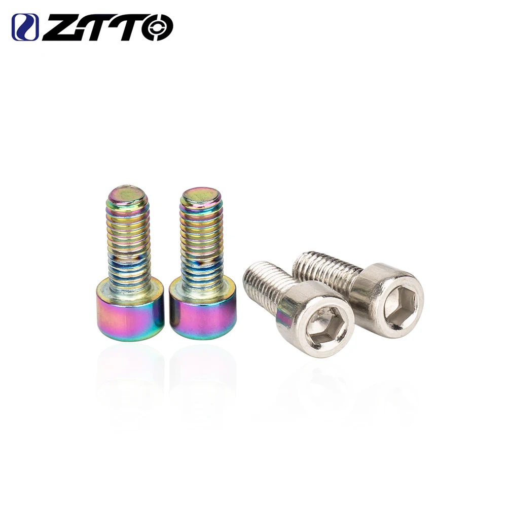Bicycle bottle cage screws ZTTO 2pcs 10pcs MTB road bike water bottle cage headbolts hex socket screws M5*12mm cycling bottle holder screws cup head screws