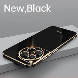Ultra Slim Anti-Shock Chromed TPU Gel Case for Oneplus 11 5G (Black)
