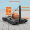 Adjustable Portable Basketball Hoop, 6.1-10ft, Shatterproof Backboard, Fillable Base for Pool/Backyard/Driveway