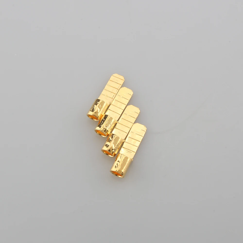 

6pcs Gold Plated C45-4 C45-6 C45-10 C45-16 square insert DZ47 open pin shaped copper solder joint nose cold pressed End