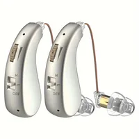 2-pack Hearing Aids, In-ear Headphones and Speakers for Seniors With USB Charging Amplifier, Ideal for Hearing-impaired Adults 1