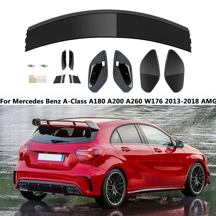

For Mercedes Benz A-Class A180 A200 A260 W176 2013-2018 AMG Tail Wing Top Spoiler Exterior Rear Wing Auto Decoration Accessories