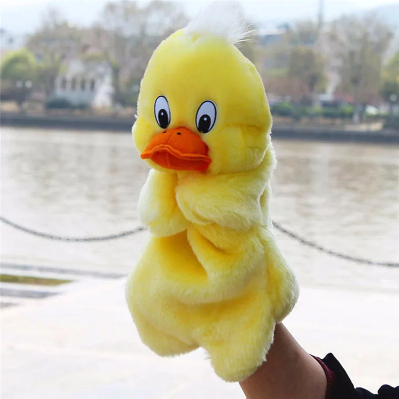 

Hand Puppet Doll Family Duck Animal Plush 32cm Birthday New Year Gifts Party Toys For Girls Kids