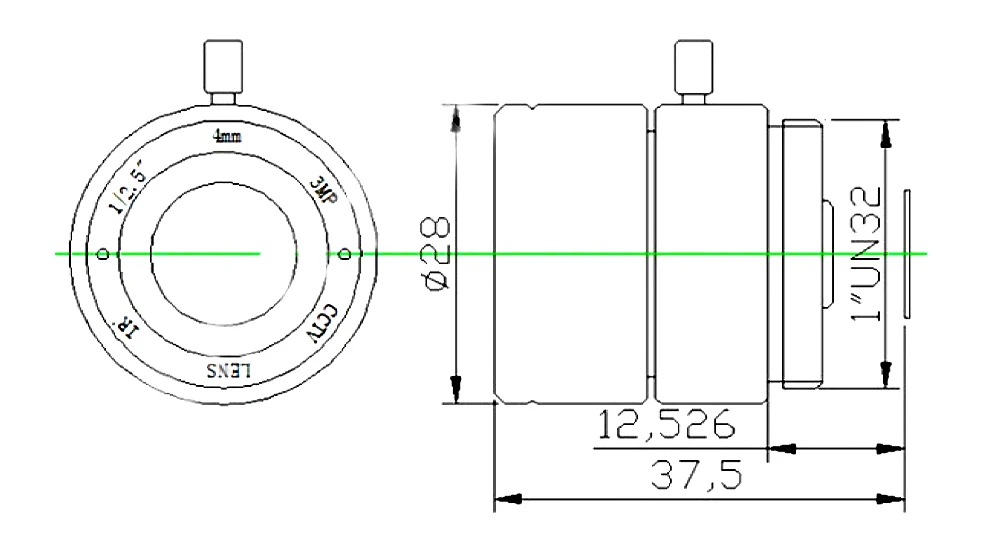 3MP 4/6/8mm CS Mount Lens 1/2.5 Inch Format F1.4 Aperture For Industrial Machine