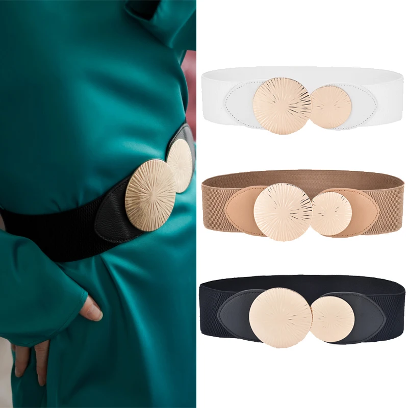Der elastische breite Damen bund mit dem elastischen Bund für Mädchen im modischen Design ist fast für jede Kombination geeignet