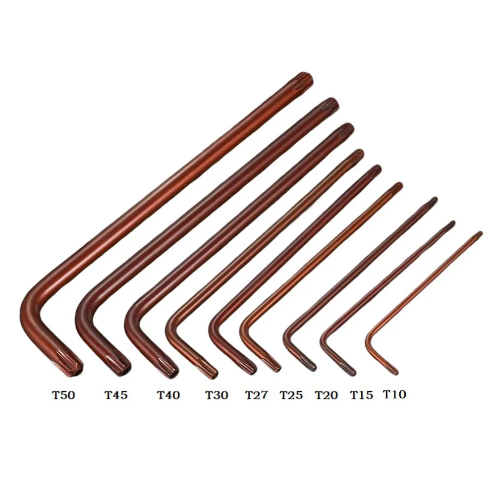 

High Hardness 9PCS Torx Screw Double End 2 Way Spanner Wrench Chrome Vanadium Steel Ideal for Car and Machine Repairs
