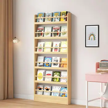 6-Tier Behind-Door Kids Bookshelf 1
