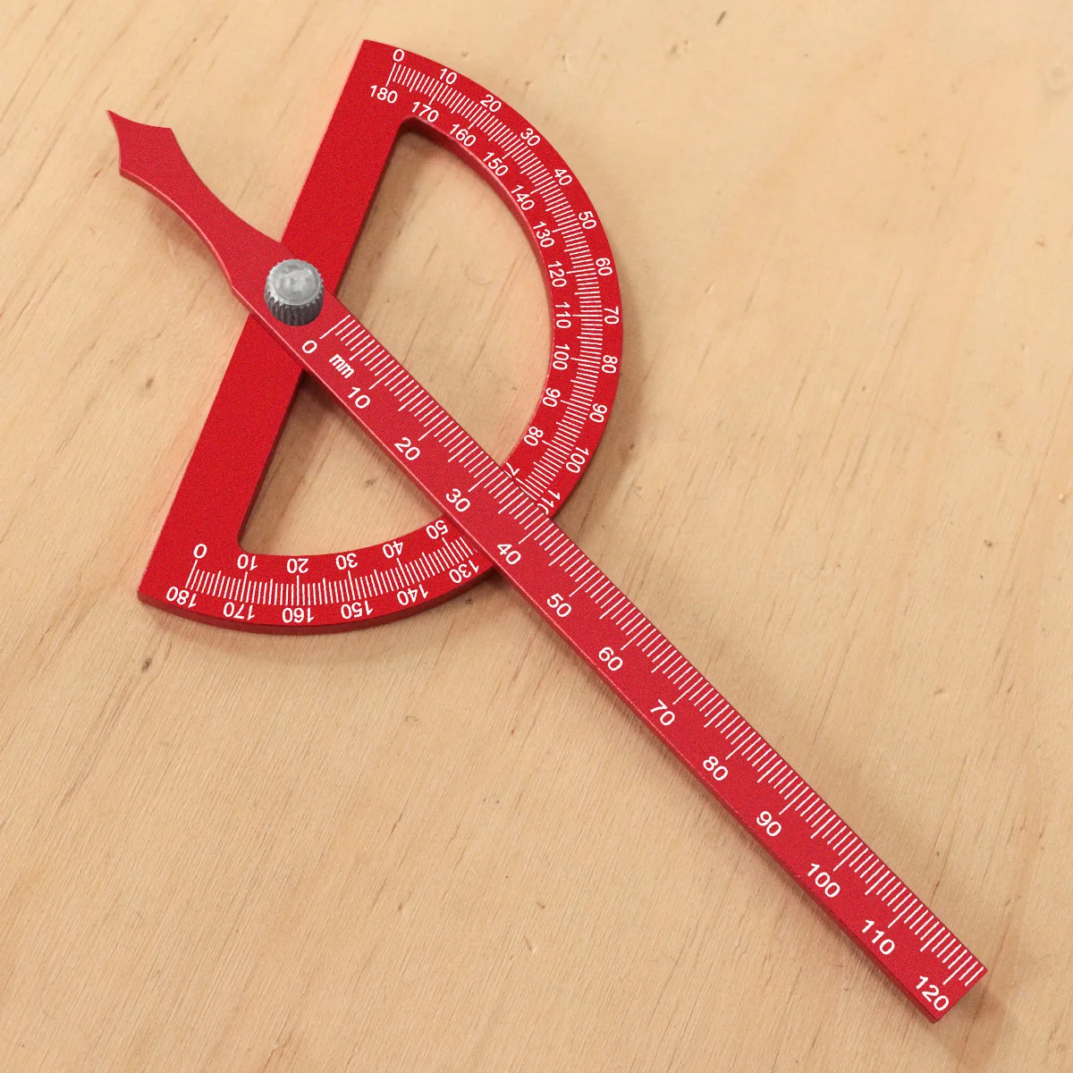 Aluminum Alloy Protractor Angle Ruler – Multifunctional Woodworking Marking Tool for High-Precision Angle Measurement & Layout 6