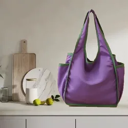 Portable Foldable Tote Bag - Large Multi - Color Eco - Friendly Shopping and Storage Solution (1PC)