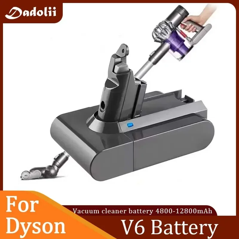 V6 21.6V 12800mAh Li-ion Battery for Dyson V6 DC58 DC59 DC61 DC62 Vacuum Cleaner SV09 SV07 SV03 SV04 SV06 SV05 power tool battery,rechargeable battery,vacuum cleaner battery,battery replacement