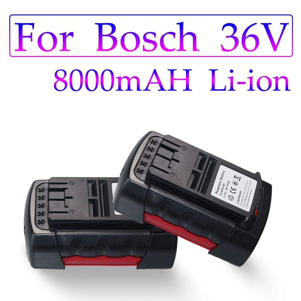 

36V 8000mAh Li-ion Replacement Cordless Power Tools Battery for Bosch 8.0A BAT810 BAT840 2607336173 D70771