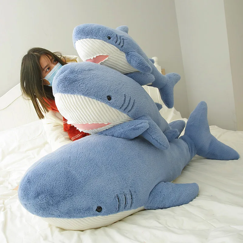 New Lovely and Soft Adorable Sea Animal Shark Whale Plush Toy Doll Home Sofa Bed Pillow Sleep 4