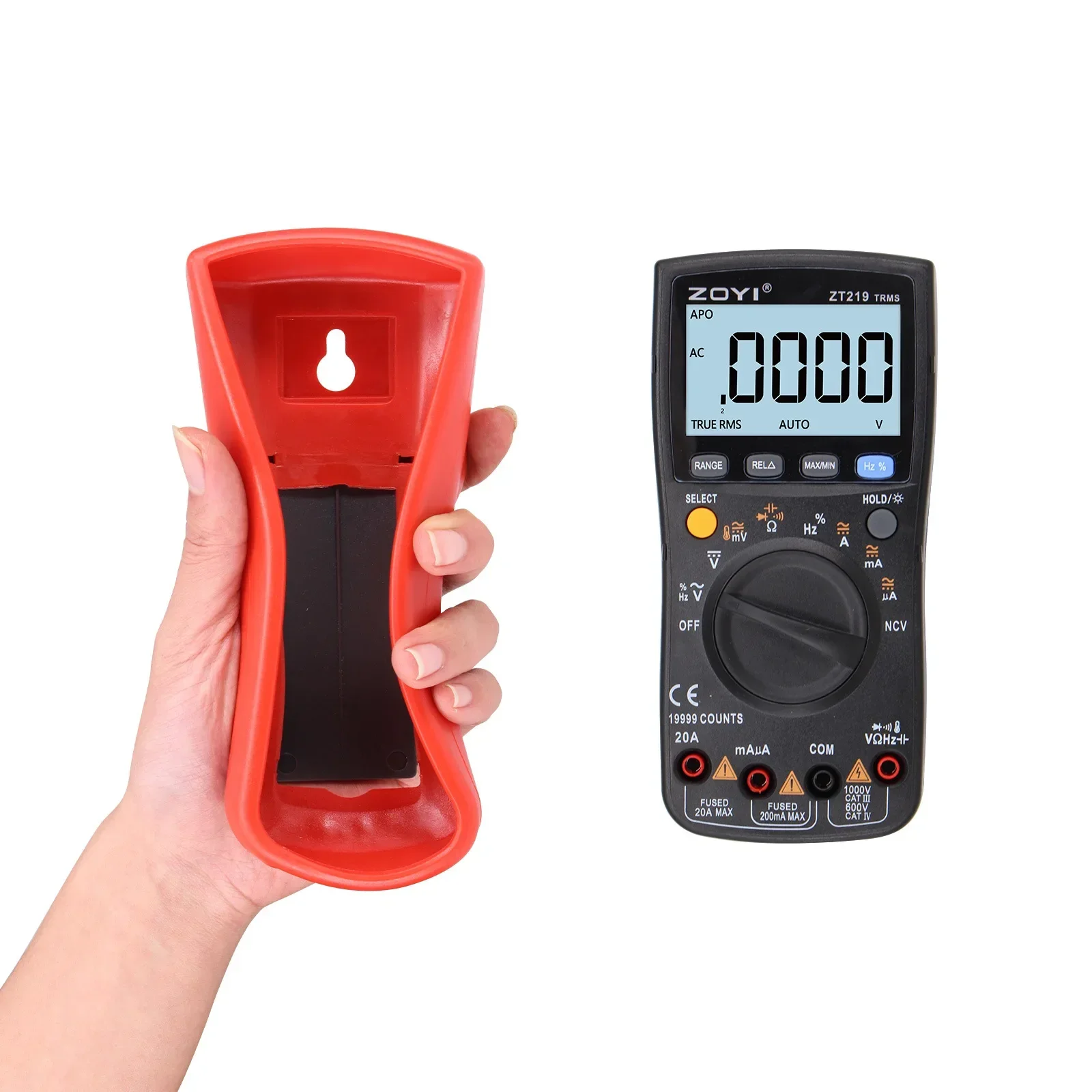 ZOYI ZT219 19999 Counts Digital Multimeter Professional True-RMS Voltmeter AC DC Current Tester Resistance Capacitor Meter