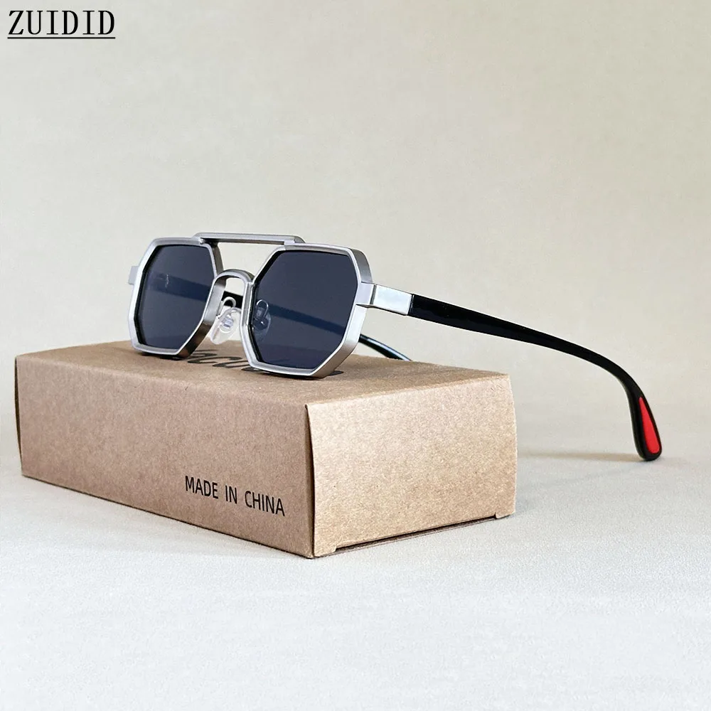 2025 Luxus-Sonnenbrille für Herren Vintage Steampunk Quadratische Sonnenbrille für Damen Retro Mode-Brille Sonnenbrille für Herren Lunette Soleil Femme
