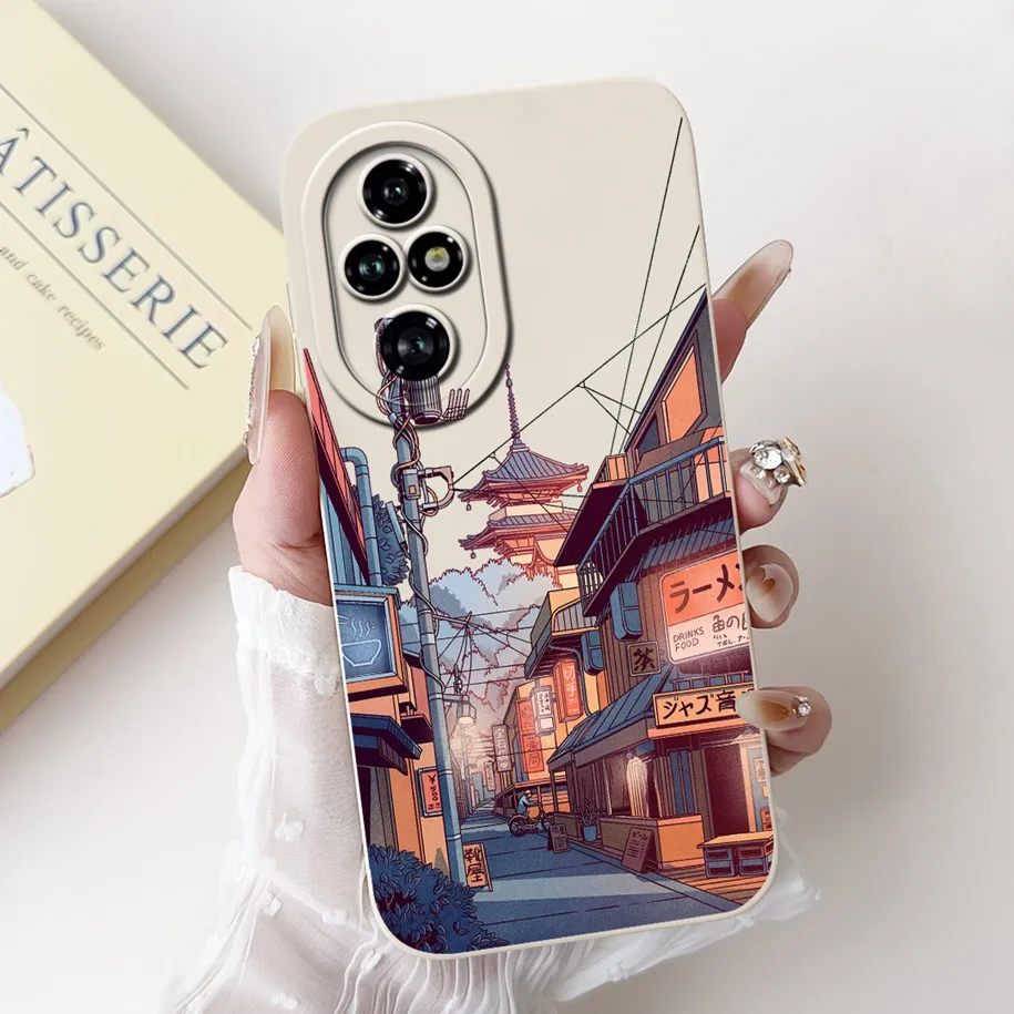 Luxury Marble Moon Frosted Shockproof Silicone Case - Soft Protective Bumper Cover