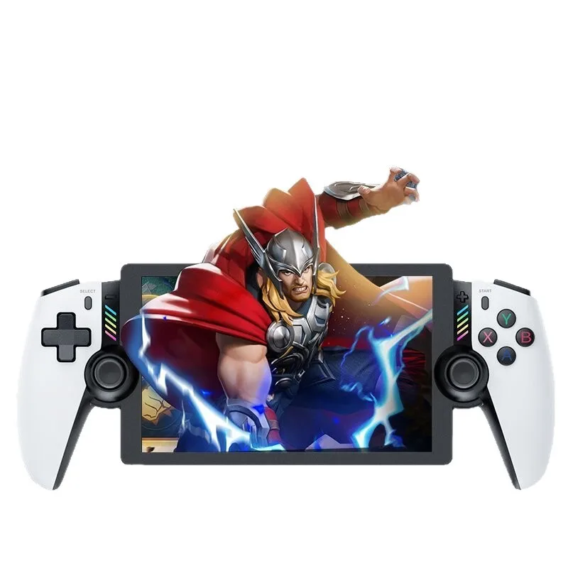 M28 レトロ携帯ゲーム機、7.1インチLCD HDスクリーン、30種類以上の 