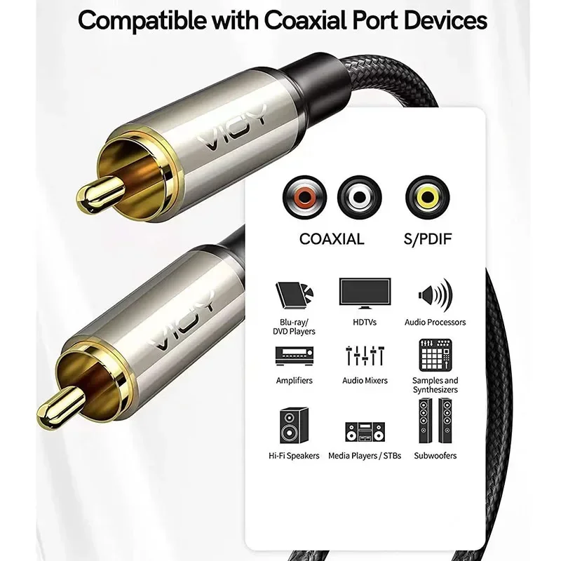 Cable de Audio Digital Coaxial para cine en casa, Cable de