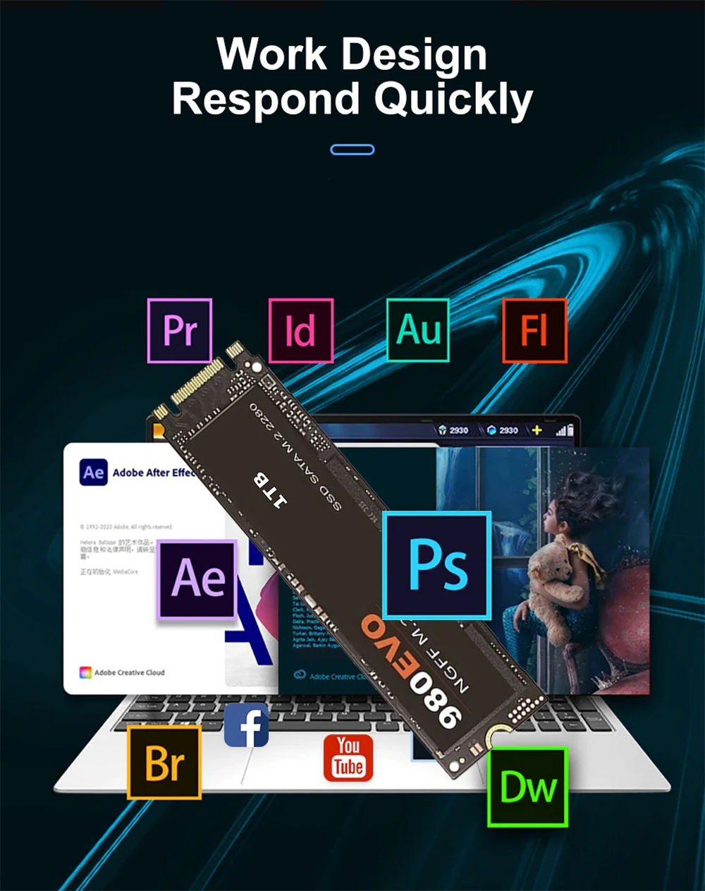 Original M.2 Internal SSD HDD for PS5 Laptop Desktop PC 8TB 2TB 4TB 980EVO NGFF m2 990Pro Nvme External Hard Drive