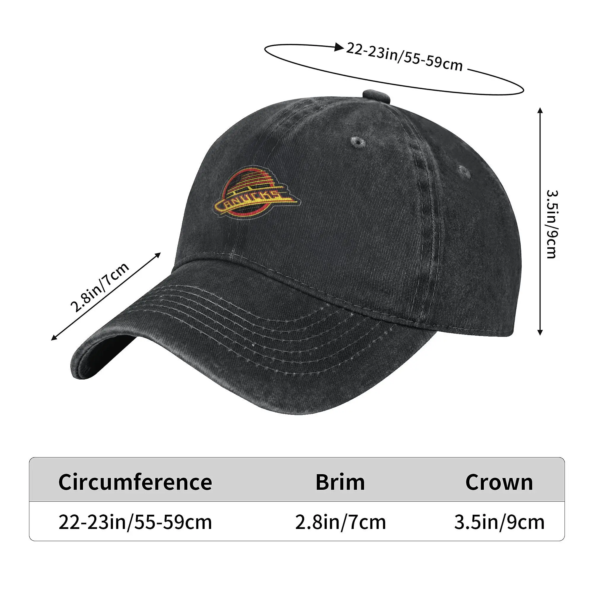 Vintage Canucks Baseball Cap Music Band Tour Gift For Fans Women Men Trendy Sunscreen Baseball Caps Cotton 6