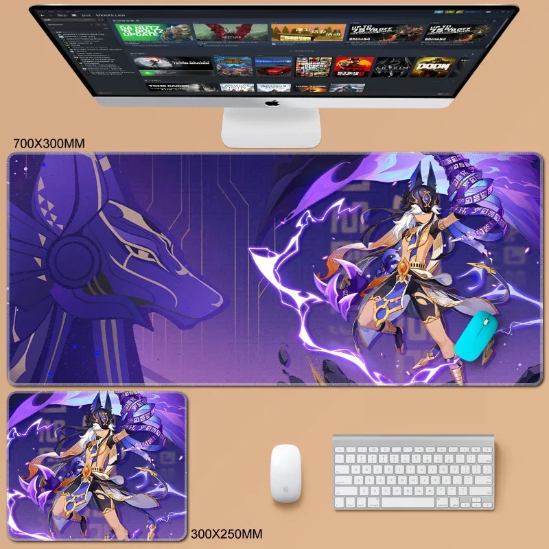 

Anime Game Genshin Impact Cos Nahida Liyue Harbor 1st and 2nd Anniversary Etc Cartoon HD Printing Office Mouse Pad Stationery