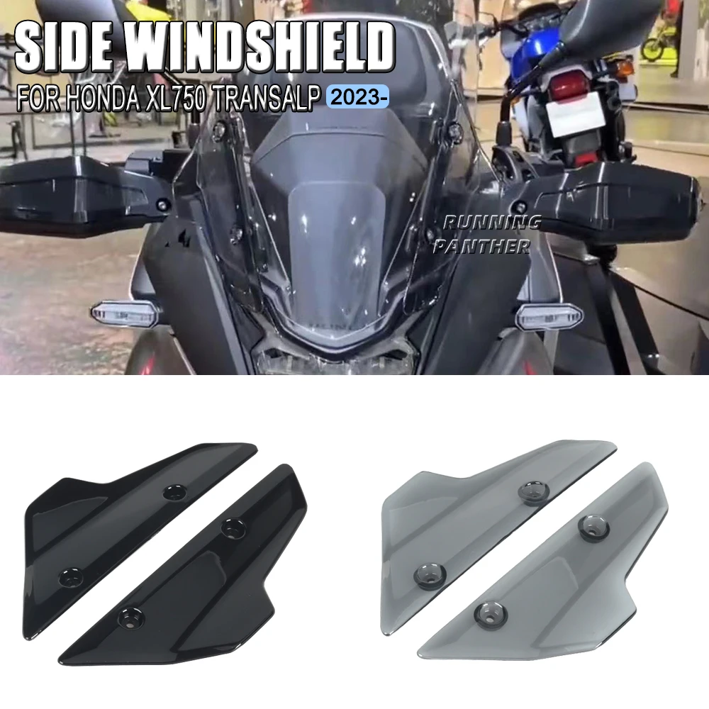 

Motorcycle Accessories Front Windshield Wind Deflector Side WindScreen For Honda XL750 Transalp XL 750 TRANSALP 2023